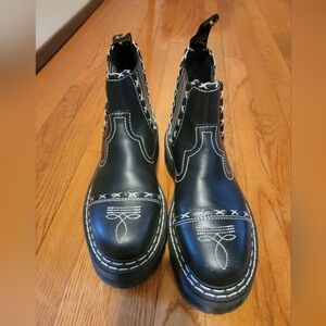 Dr. Martens Gothic Americana 2976 Quad Chelsea Platform Size 9